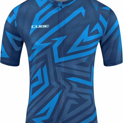 CUBE Atx Jersey Full Zip Cmpt S/S Blue
