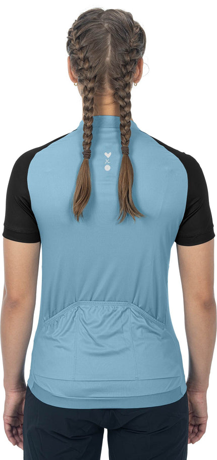 CUBE Atx WS Jersey Half Zip Cmpt S/S Blue