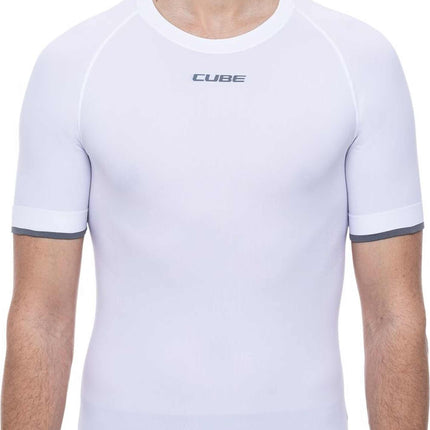 CUBE BASELAYER RACE BE COOL S/S WHITE