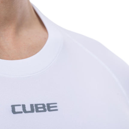 CUBE BASELAYER RACE BE COOL S/S WHITE