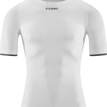 CUBE BASELAYER RACE BE COOL S/S WHITE