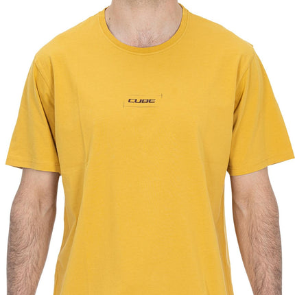 CUBE Organic T-Shirt Hot Dog Gty Fit Yellow