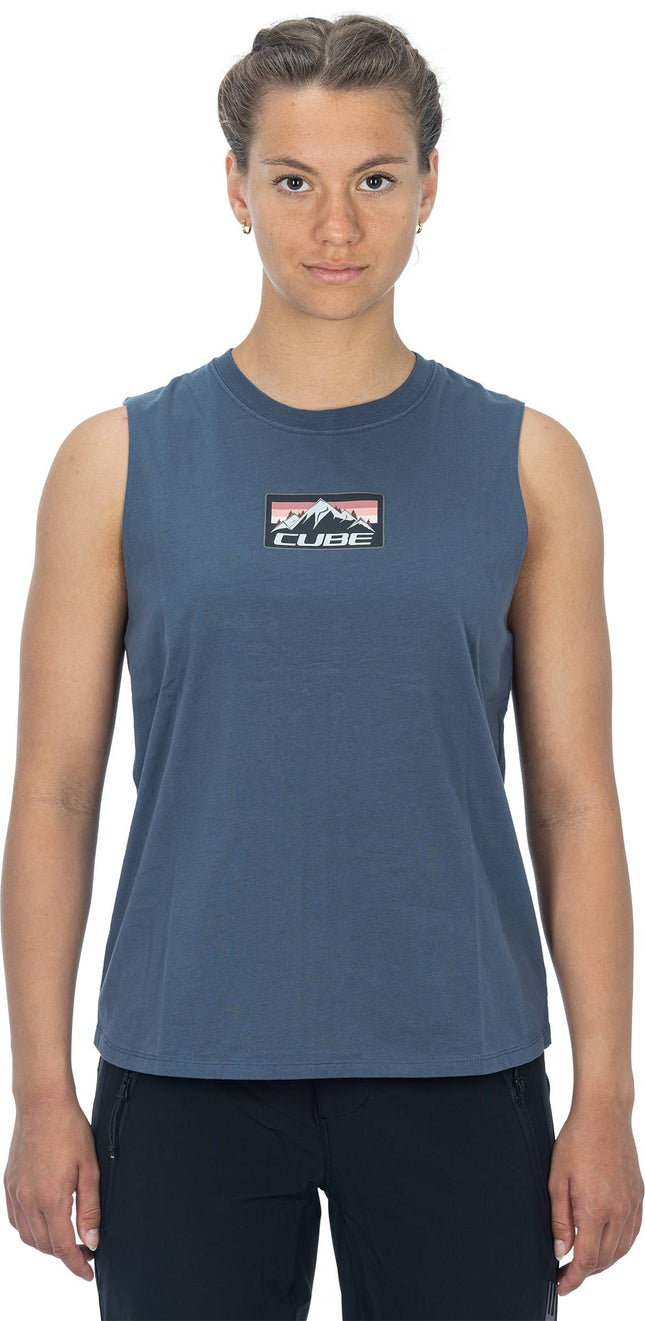 CUBE Organic WS Tank Top Summit Anthracite