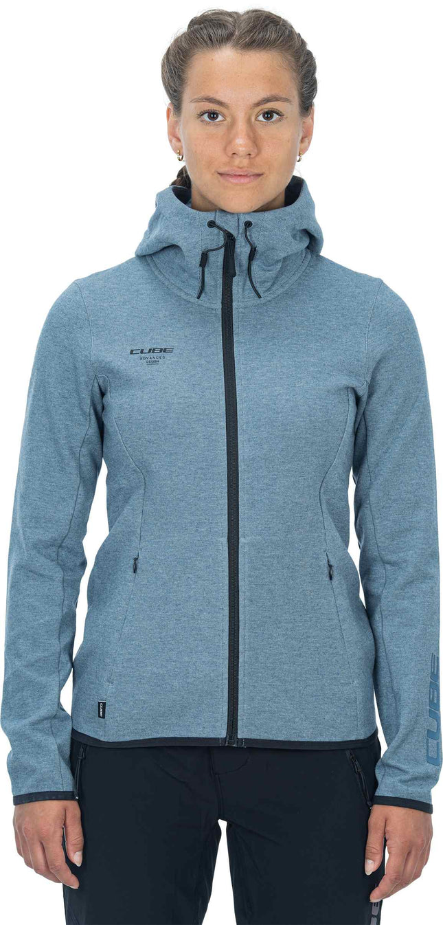 CUBE WS Zip Hoodie Advanced Blue