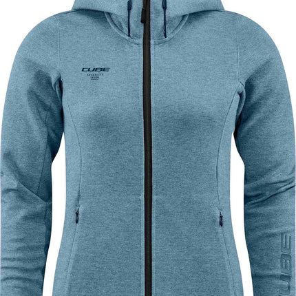 CUBE WS Zip Hoodie Advanced Blue
