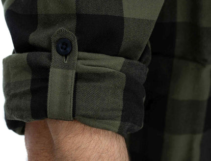 CUBE WORK SHIRT L/S OLIVE CHECK
