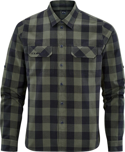 CUBE WORK SHIRT L/S OLIVE CHECK