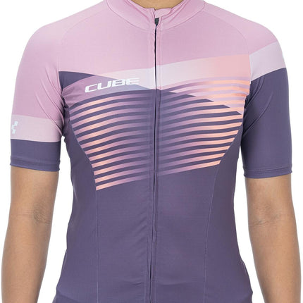 CUBE Teamline WS Jersey S/S Violet/Rose