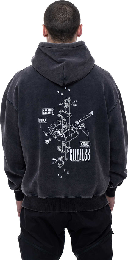 Cube Comfy Hoodie Washed Black