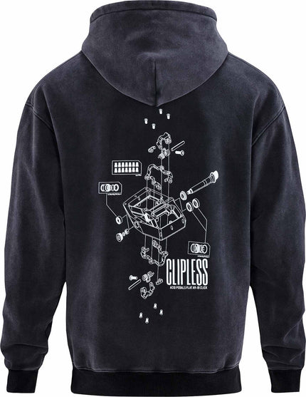 Cube Comfy Hoodie Washed Black