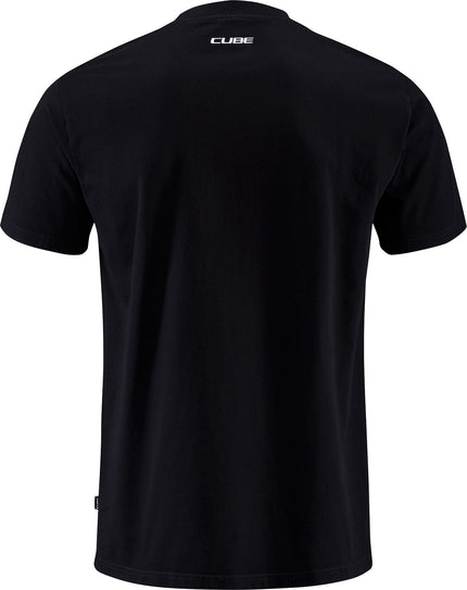 CUBE ORGANIC T-SHIRT ACTIONTEAM GTY FIT BLK/WHITE