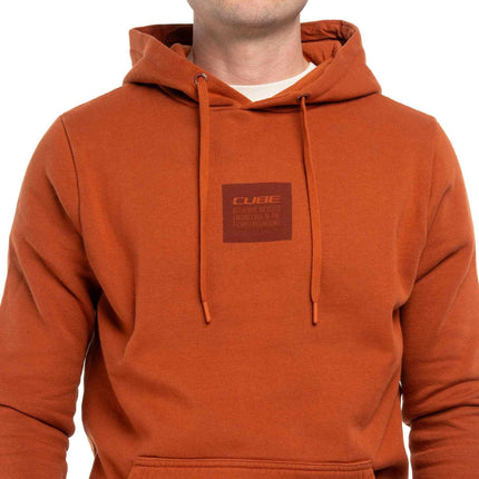 CUBE ORGANIC HOODIE ROOTS RED