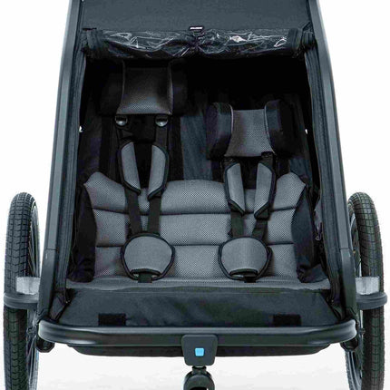 CUBE Kids Trailer Double Cmpt Black