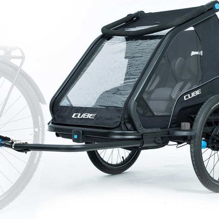 CUBE Kids Trailer Double Cmpt Black