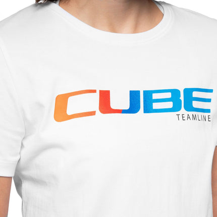 CUBE ORGANIC WS T-SHIRT TEAMLINE WHITE