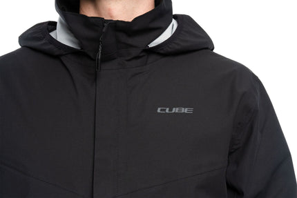 CUBE RAIN JACKET CMPT BLACK