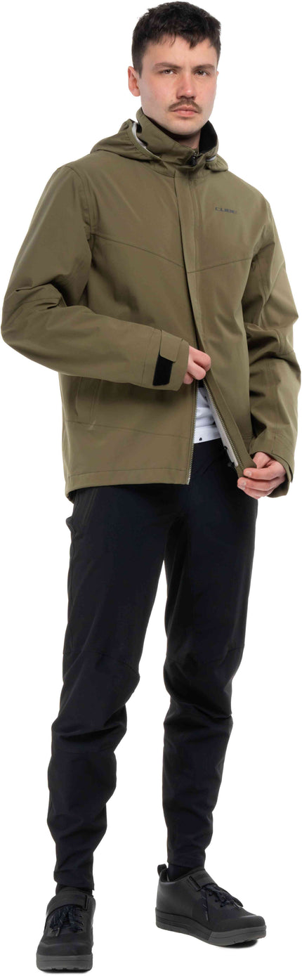 CUBE RAIN JACKET CMPT OLIVE