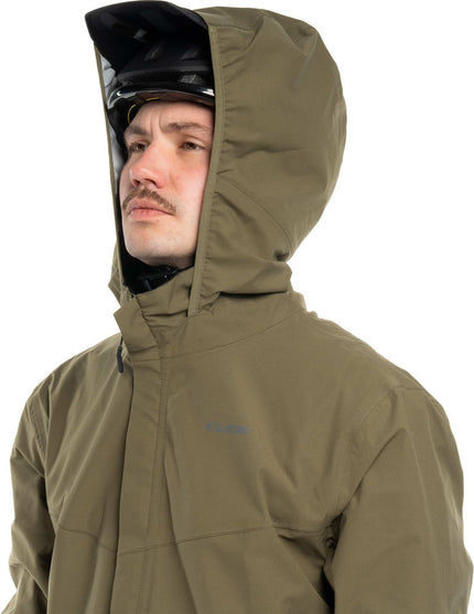 CUBE RAIN JACKET CMPT OLIVE