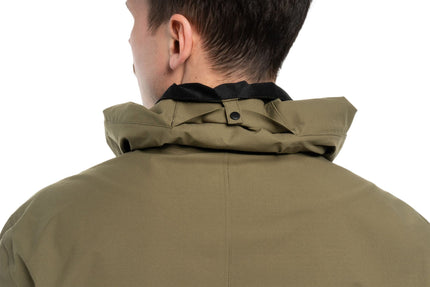 CUBE RAIN JACKET CMPT OLIVE