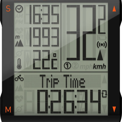 CUBE Cycle Computer Race Peak Black