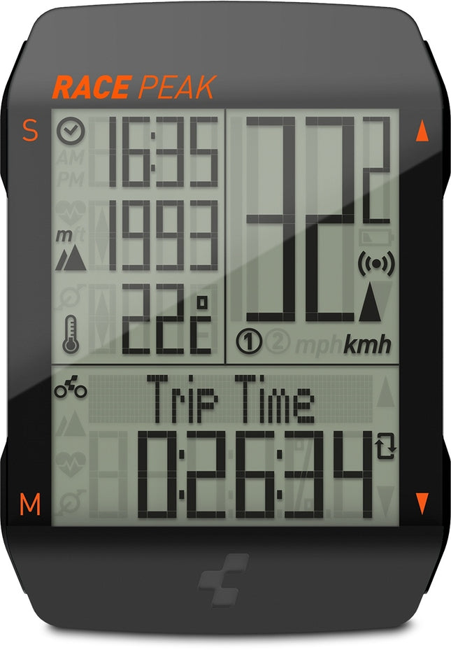 CUBE Cycle Computer Race Peak Black