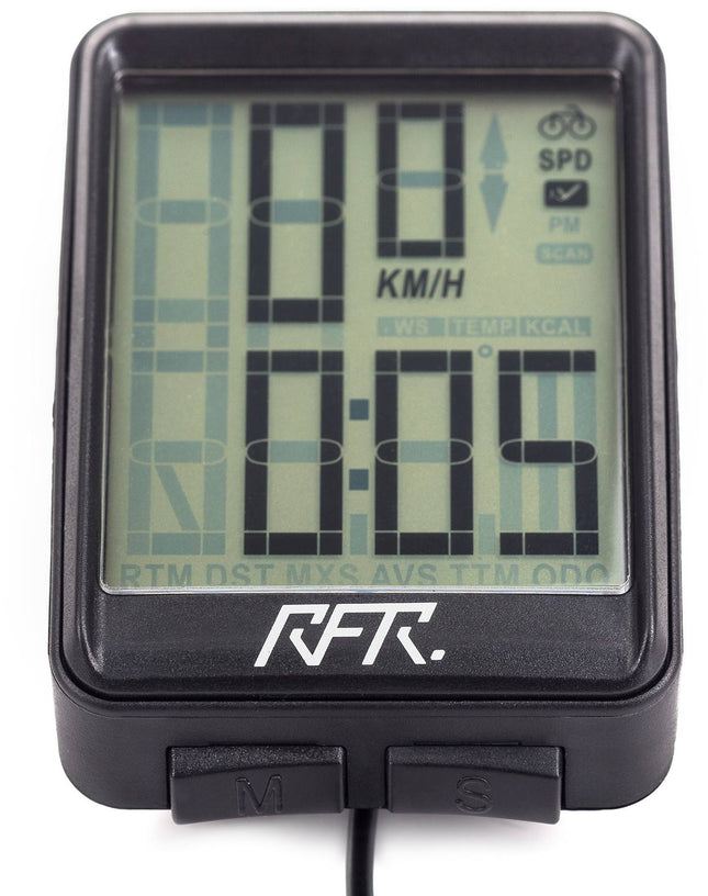 RFR Cycle Computer Cmpt Black/White