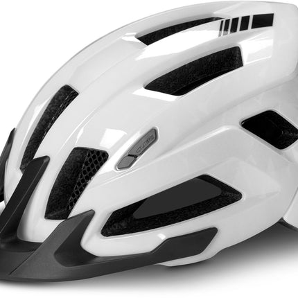 CUBE Helmet Steep Glossy White