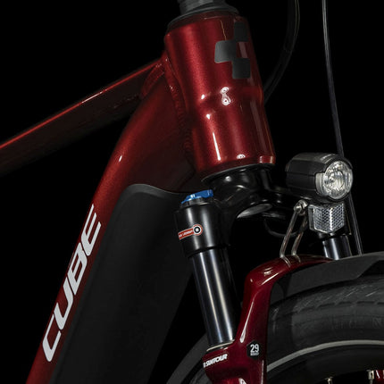 CUBE TOURING HYBRID EXC 625 RED/WHITE