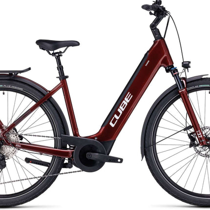 CUBE TOURING HYBRID EXC 625 RED/WHITE