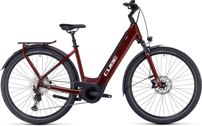CUBE TOURING HYBRID EXC 625 RED/WHITE