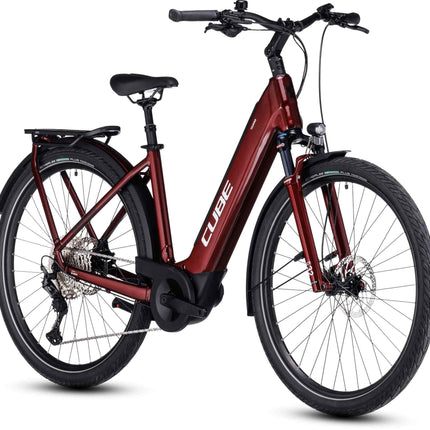 CUBE TOURING HYBRID EXC 625 RED/WHITE