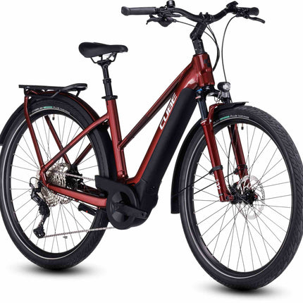 CUBE TOURING HYBRID EXC 625 RED/WHITE