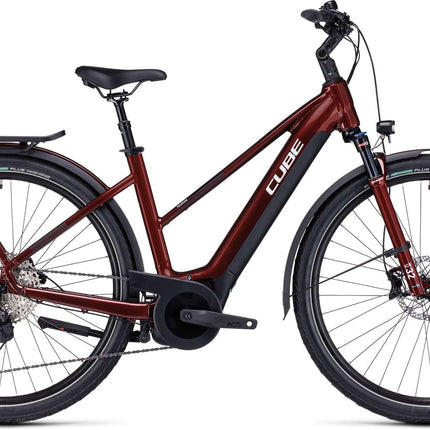 CUBE TOURING HYBRID EXC 625 RED/WHITE