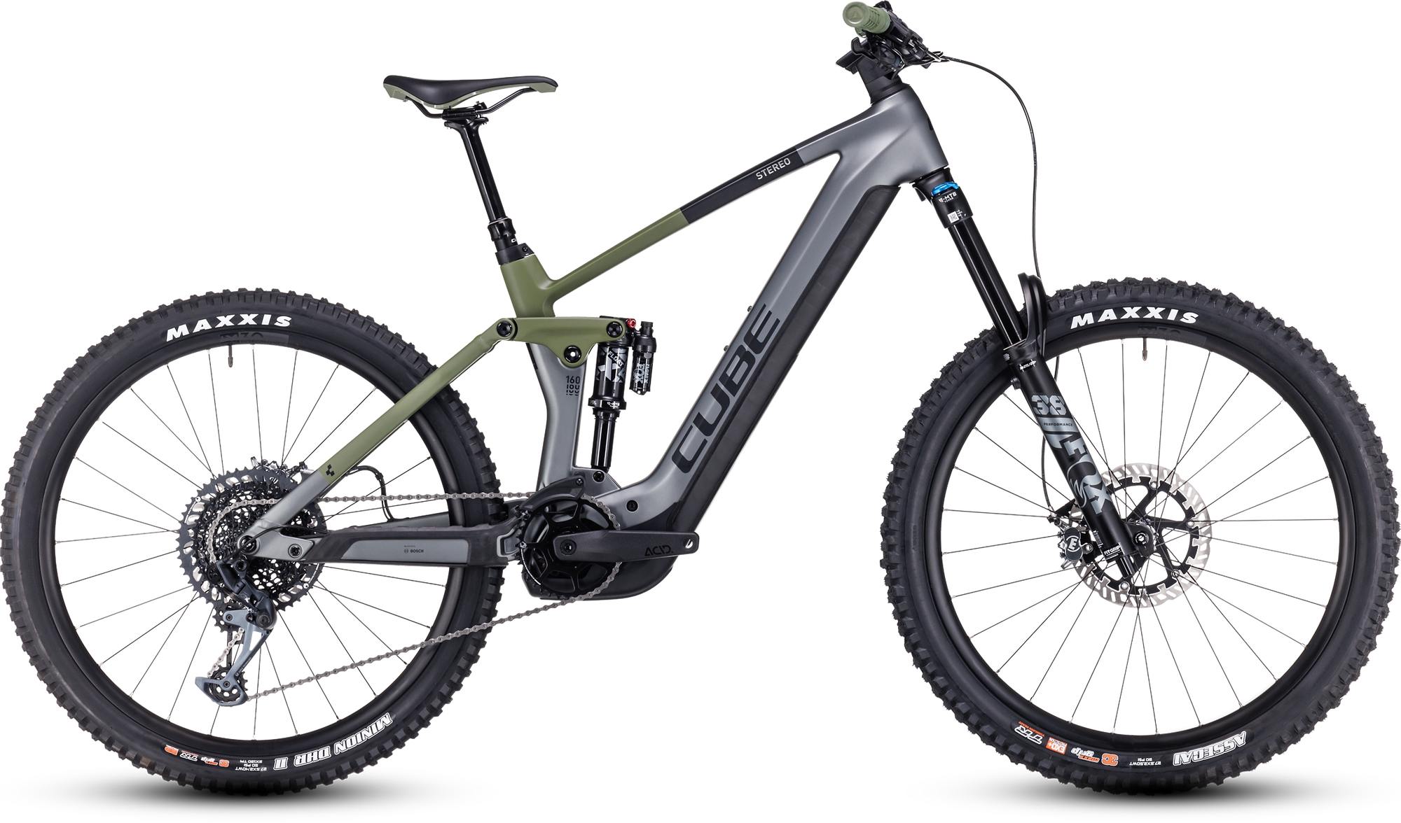 CUBE STEREO HYBRID 160 HPC TM 750 27.5 FLASHGREY/OLIVE
