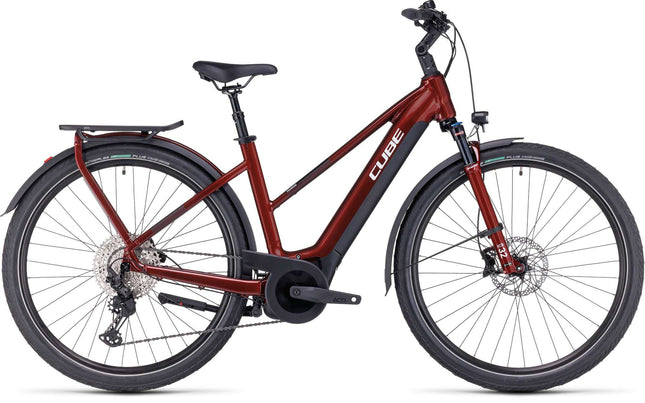 CUBE TOURING HYBRID EXC 625 RED/WHITE
