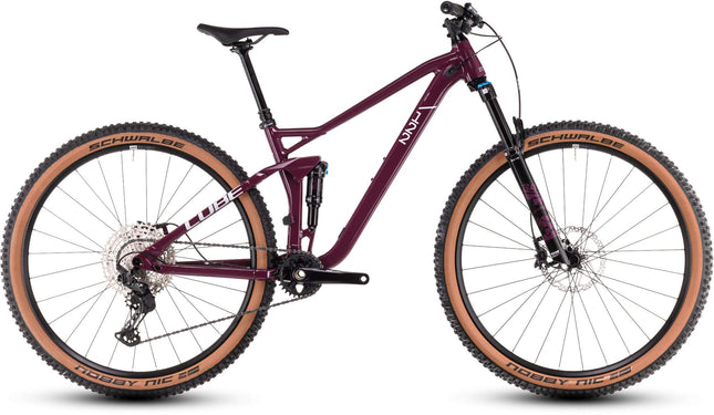 CUBE STEREO ONE22 RACE WINE/GREY