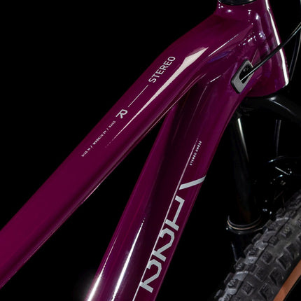 CUBE STEREO ONE22 RACE WINE/GREY