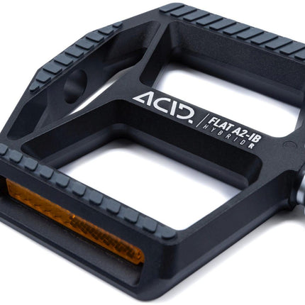 ACID PEDALS FLAT A2-IB HYBRID R BLACK