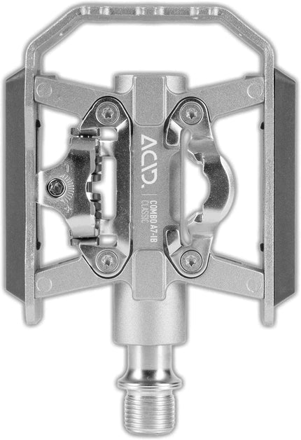 ACID PEDALS COMBO A7-IB CLASSIC SILVER